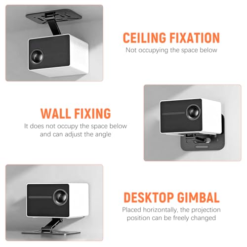 ZORBES® Desktop Projector Holder Stand Adjustable Wall Mount Bracket Carbon Steel Metal Universal Desk for Projectors 2 PCS ZORBES® Desktop Projector Holder Stand Adjustable Wall Mount Bracket Carbon Steel Metal Universal Desk for Projectors 2 PCS